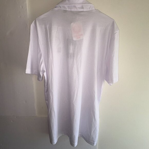 NEW NWT Travis Mathew Oceanside Polo Short Sleeve White L Wrinkle Resistant - Picture 13 of 13
